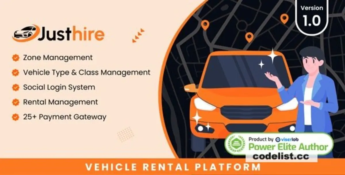 Justhire v1.0 - Vehicle Rental Platform