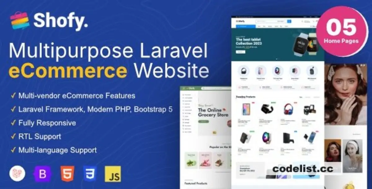 Shofy  - eCommerce & Multivendor Marketplace Laravel Platform - nulled